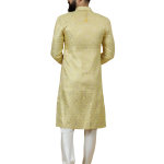 Stunning Yellow Banarasi Brocade Achkan | Father Son Combo | Perfect for Grooms | Jaipurio Collection